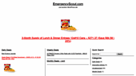 What Emergencyscout.com website looked like in 2018 (5 years ago)