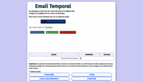 What Emailtemporal.org website looked like in 2018 (5 years ago)