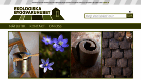 What Ekologiskabyggvaruhuset.se website looked like in 2018 (5 years ago)