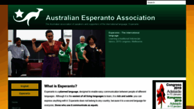 What Esperanto.org.au website looked like in 2018 (5 years ago)
