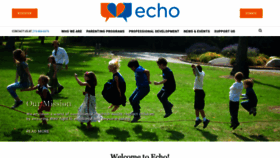 What Echotraining.org website looked like in 2018 (5 years ago)