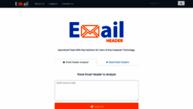 What Emailheaders.net website looked like in 2018 (5 years ago)