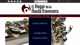 What Elhogardelaflautatravesera.com website looked like in 2018 (5 years ago)