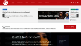 What Ex-muslim.org.uk website looked like in 2018 (5 years ago)