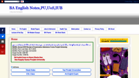 What Englishnotes4all.com website looked like in 2018 (5 years ago)