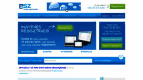 What Elektronikusszamla.hu website looked like in 2018 (5 years ago)