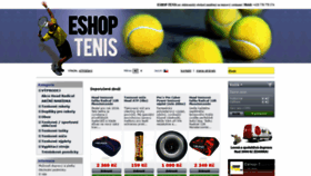 What Eshop-tenis.cz website looked like in 2018 (5 years ago)