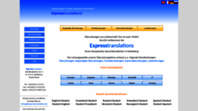 What Expresstranslations.de website looked like in 2018 (5 years ago)