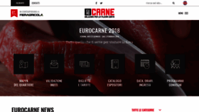 What Eurocarne.it website looked like in 2018 (5 years ago)