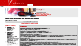 What Edudoc.ch website looked like in 2018 (5 years ago)