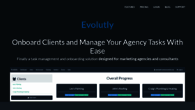 What Evolutly.com website looked like in 2018 (5 years ago)