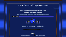 What Enlacesuruguayos.com website looked like in 2018 (5 years ago)