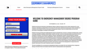 What Emergency-management-degree.org website looked like in 2018 (5 years ago)