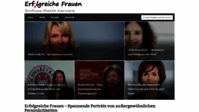 What Erfolgreiche-frauen.de website looked like in 2018 (5 years ago)