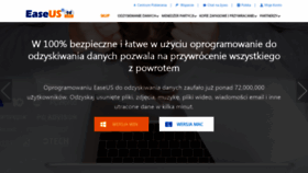 What Easeus.net.pl website looked like in 2018 (5 years ago)