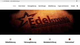 What Edel-styling.de website looked like in 2018 (5 years ago)