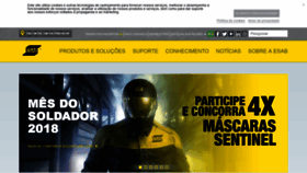 What Esab.com.br website looked like in 2018 (5 years ago)