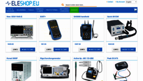 What Eleshop.eu website looked like in 2018 (5 years ago)
