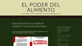 What Elpoderdelalimento.com website looked like in 2018 (5 years ago)