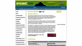 What Eswc2006.org website looked like in 2018 (5 years ago)