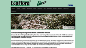 What Ecoflora.de website looked like in 2018 (5 years ago)
