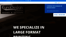 What Eurodesignandgraphics.com website looked like in 2018 (5 years ago)