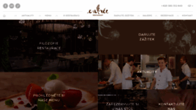 What Entree-restaurant.cz website looked like in 2018 (5 years ago)
