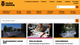 What Eslov.se website looked like in 2018 (5 years ago)