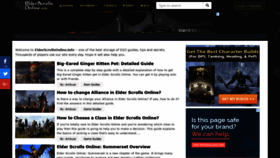 What Elderscrollsonline.info website looked like in 2018 (5 years ago)