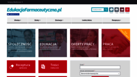 What Edukacjafarmaceutyczna.pl website looked like in 2018 (5 years ago)