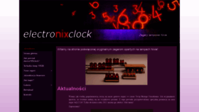 What Electronixclock.pl website looked like in 2018 (5 years ago)