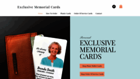 What Exclusivememorialcards.co.uk website looked like in 2018 (5 years ago)