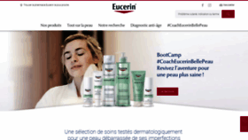 What Eucerin.fr website looked like in 2018 (6 years ago)