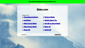 What Ebbo.com website looked like in 2018 (5 years ago)
