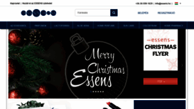 What Essens.hu website looked like in 2018 (5 years ago)