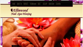 What Ellinwoodnailsalon.com website looked like in 2018 (5 years ago)