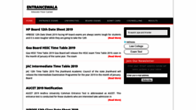 What Entrancewala.com website looked like in 2018 (5 years ago)