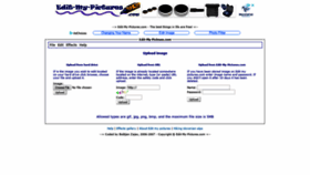 What Edit-my-pictures.com website looked like in 2018 (5 years ago)