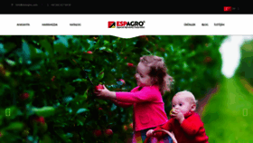 What Espagro.com website looked like in 2018 (5 years ago)