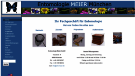 What Ento-meier.de website looked like in 2018 (5 years ago)
