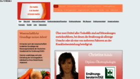 What Ernaehrungsberaterin-christine-rohde.de website looked like in 2018 (5 years ago)