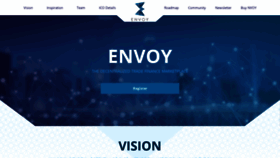 What Envoytoken.io website looked like in 2018 (5 years ago)