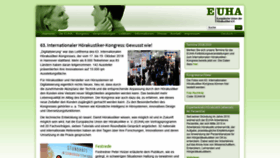 What Euha.org website looked like in 2018 (5 years ago)