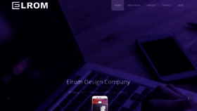 What Elromdesign.com website looked like in 2018 (5 years ago)