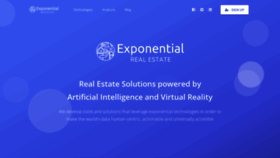 What Exponentialrealestate.com website looked like in 2018 (5 years ago)