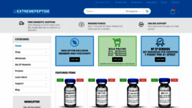 What Extremepeptide.ca website looked like in 2018 (5 years ago)