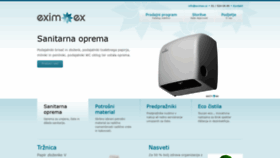 What Eximex.si website looked like in 2018 (5 years ago)