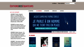 What Editionsdesequateurs.fr website looked like in 2018 (5 years ago)