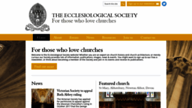 What Ecclsoc.org website looked like in 2018 (5 years ago)
