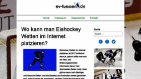 What Ev-fuessen.de website looked like in 2018 (5 years ago)